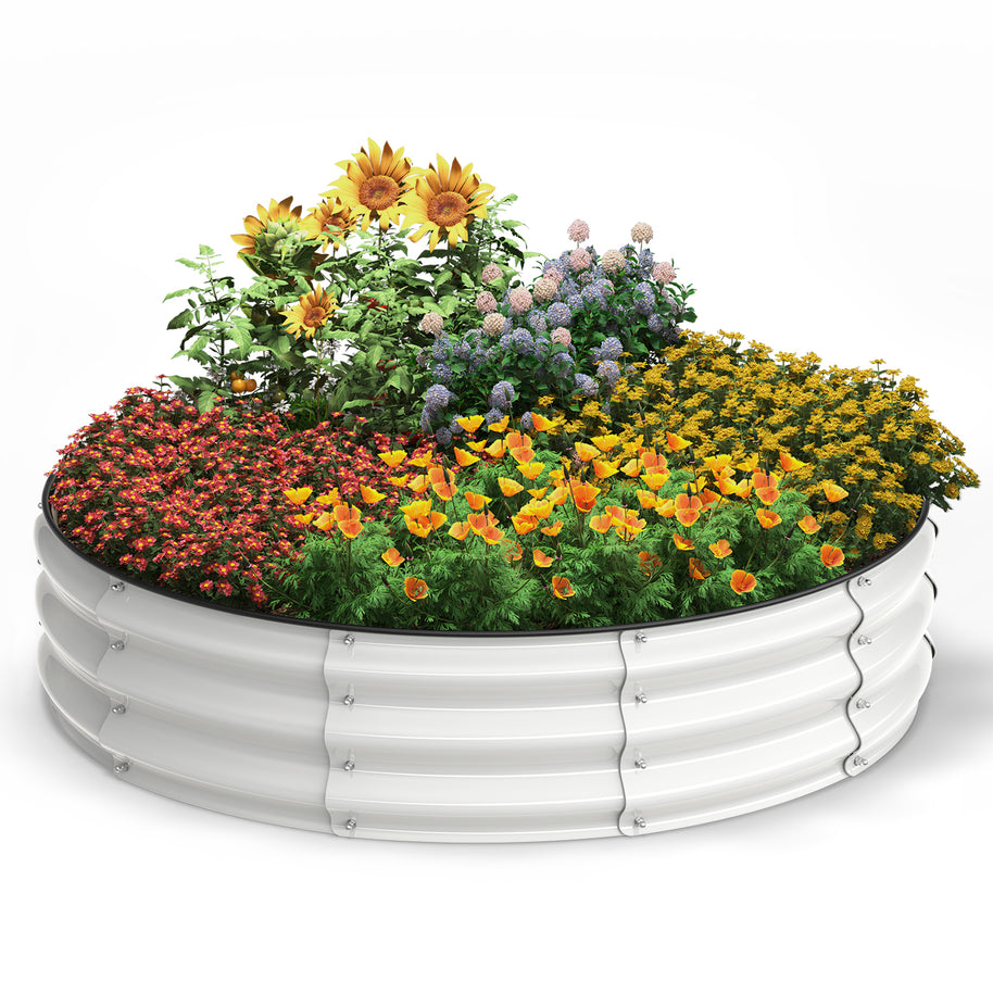 Galvanized Raised Garden Bed, 4x4x1 FT