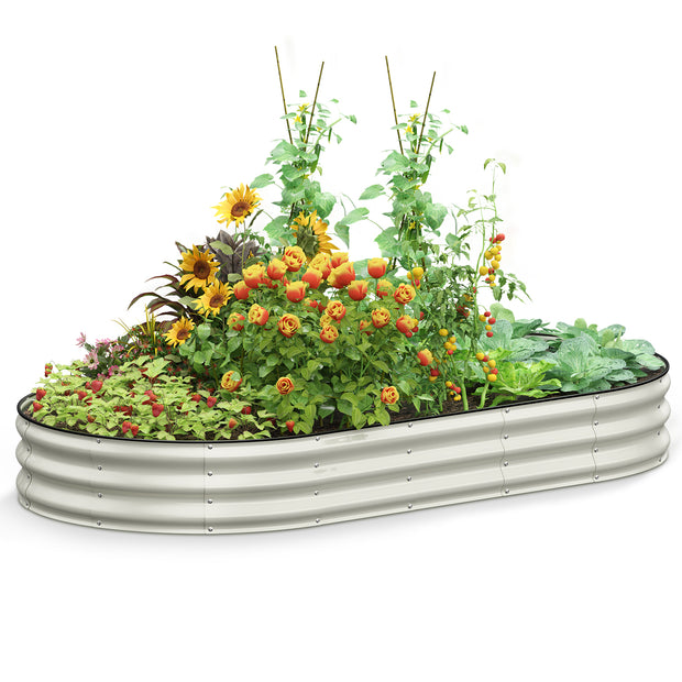 Galvanized Raised Garden Bed, 8x4x1 FT