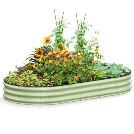 Galvanized Raised Garden Bed, 8x4x1 FT