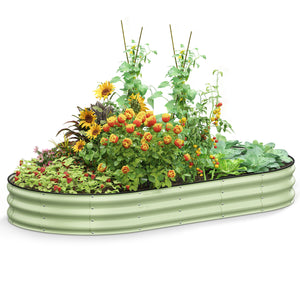 Galvanized Raised Garden Bed, 8x4x1 FT