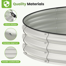 Galvanized Raised Garden Bed, 4x4x1 FT