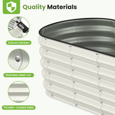 Galvanized Raised Garden Bed 8x2x1.5 FT