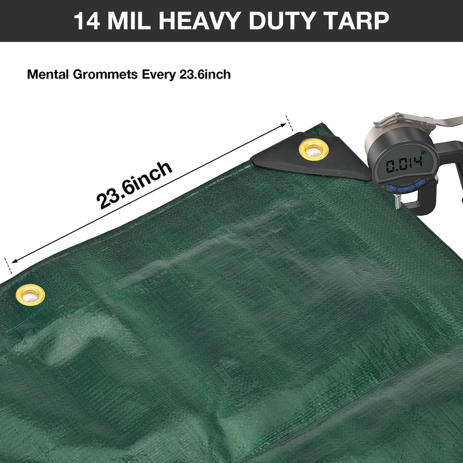 16 Mil Heavy Duty Tarp （Green）