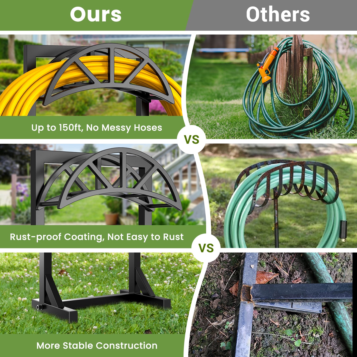 Garden Hose Holder(Trident Style)