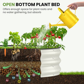 Galvanized Raised Garden Bed, 8x4x1 FT