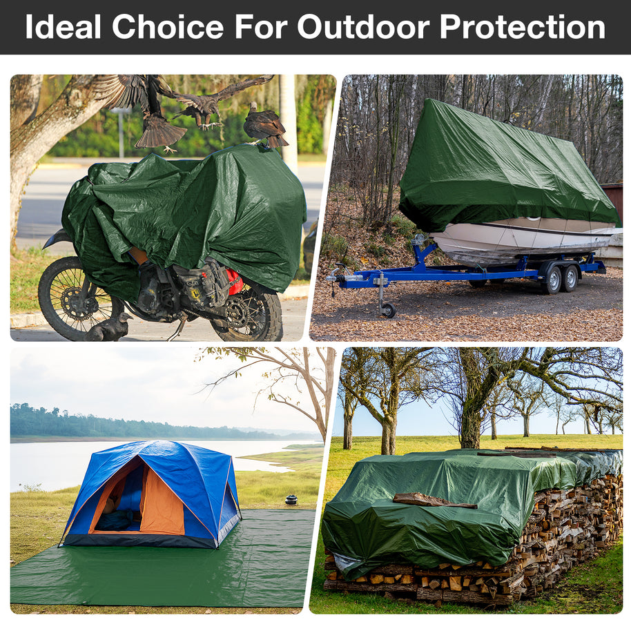 16 Mil Heavy Duty Tarp （Green）