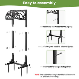 Garden Hose Holder (Double-Leg Bird Style)