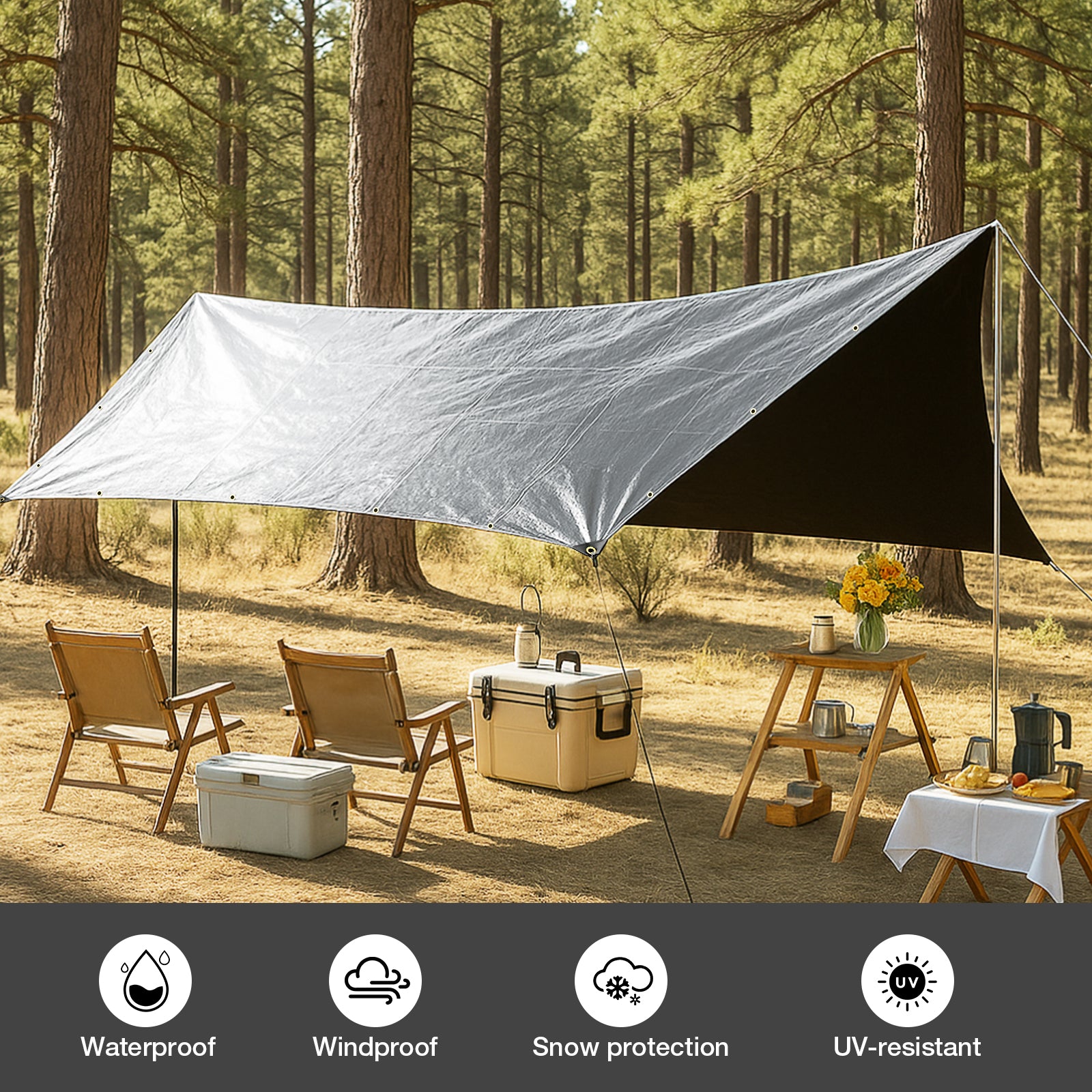 16 Mil Heavy Duty Tarp(Silver)